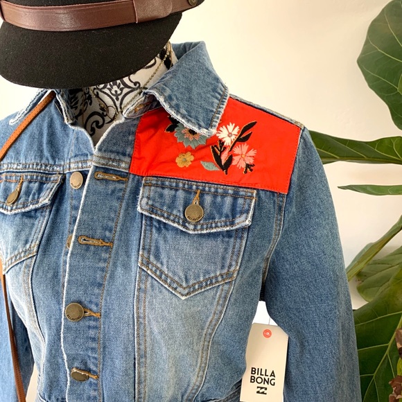 🔥🔥BILLABONG - CROPPED DENIM JACKET🔥🔥 - Picture 7 of 8